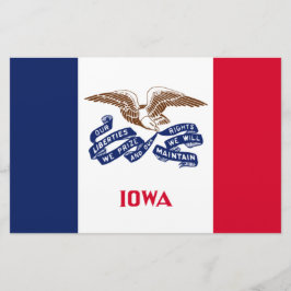 Papelaria Bandeira do Estado de Iowa