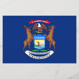 Papelaria Bandeira do Estado de Michigan