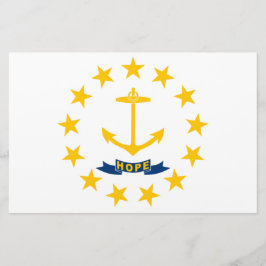 Papelaria Bandeira do Estado de Rhode Island