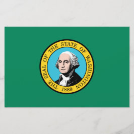 Papelaria Bandeira do Estado de Washington