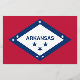 Papelaria Bandeira do Estado do Arkansas