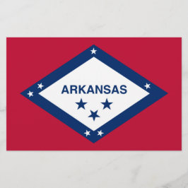 Papelaria Bandeira do Estado do Arkansas