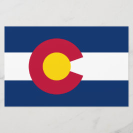 Papelaria Bandeira do Estado do Colorado