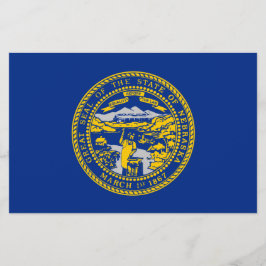 Papelaria Bandeira do Estado do Nebraska