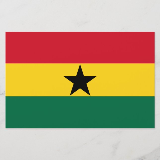 Papelaria Bandeira do Gana (Frente)