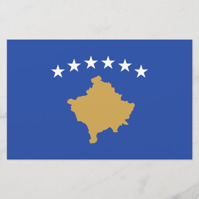 Papelaria Bandeira do Kosovo (Frente)