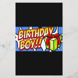 Papelaria Bandeira do menino do aniversário