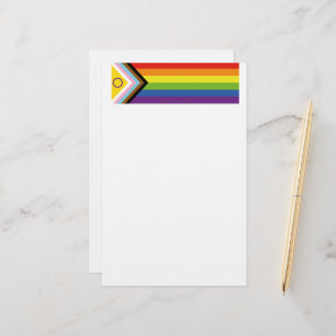 Papelaria Bandeira do orgulho intersexo SlipperyJoe's fundo