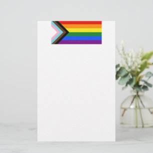 Papelaria Bandeira do Orgulho Progressivo SlipperyJoe's seis