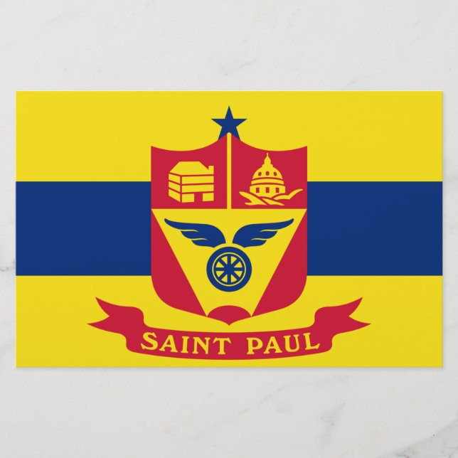 Papelaria Bandeira do Santo Paul (Minnesota) (Frente)