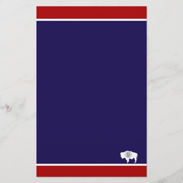 Papelaria Bandeira do Wyoming (Frente)