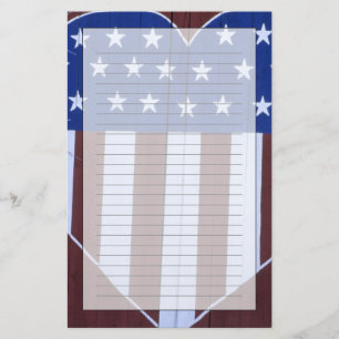 Papelaria Bandeira em forma de coração pintada em celeiro ap