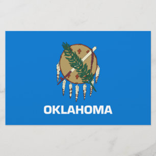 Papelaria Bandeira Estadual de Oklahoma