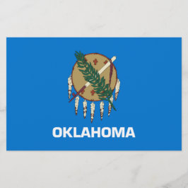 Papelaria Bandeira Estadual de Oklahoma
