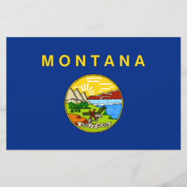 Papelaria Bandeira estatal de Montana