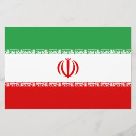 Papelaria Bandeira Iraniana (Irã) (Persa)