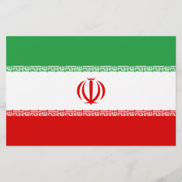 Papelaria Bandeira Iraniana (Irã) (Persa)