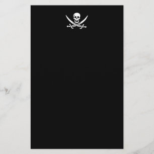 Papelaria Bandeira pirata de Jolly roger