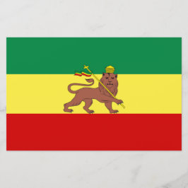 Papelaria Bandeira Rastafariana (Rastafarianismo) (rasta)