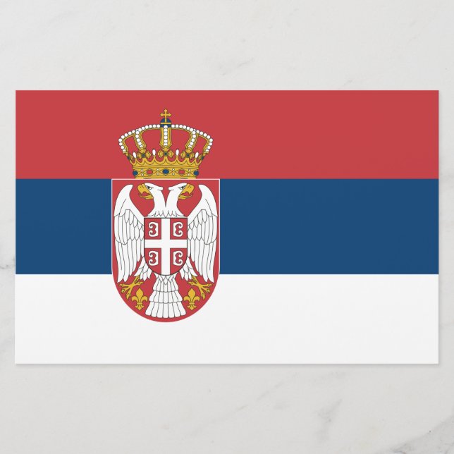 Papelaria Bandeira Sérvia (Frente)