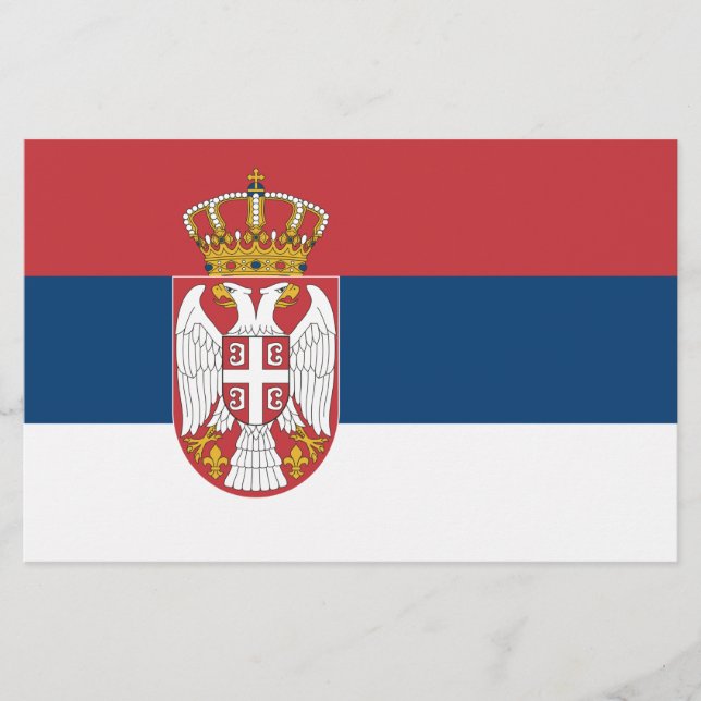 Papelaria Bandeira Sérvia (Frente)