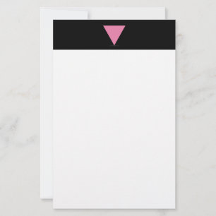 Papelaria bandeira triângulo rosa SlipperyJoe's símbolo rosa