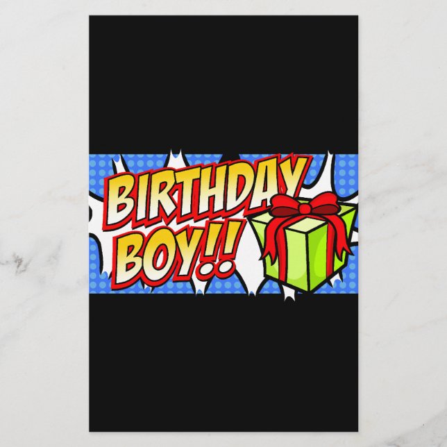 Papelaria Banner do Birthday Boy (Frente)