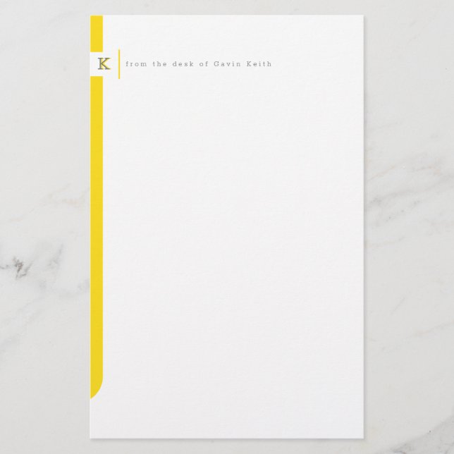 Papelaria Barra Lateral Monograma (Frente)