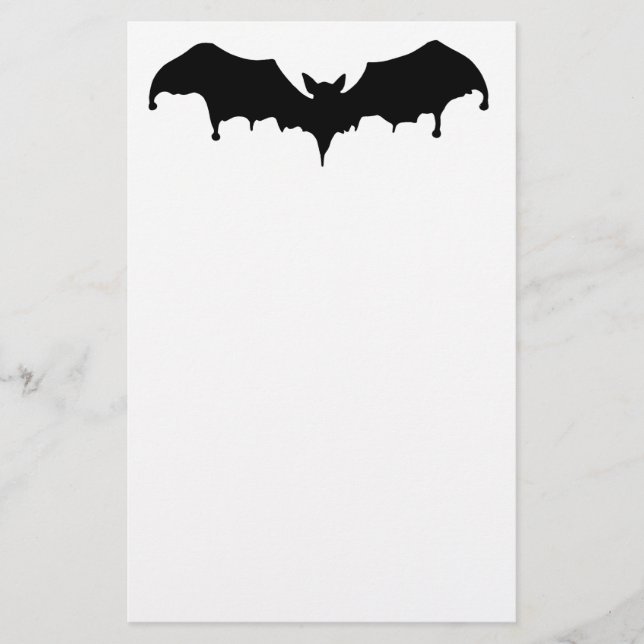 Papelaria Bat do Vampiro Derretido Gótico (Frente)