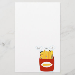 Papelaria Batatas fritas engraçadas
