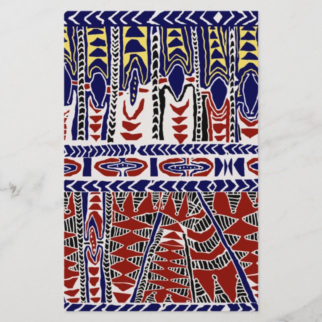 Papelaria Batik Samoa dos Mares do Sul (Frente)