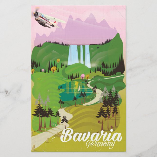 Papelaria Baviera Alemanha — viagem impressão (Frente)
