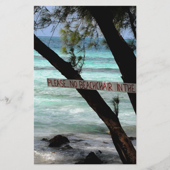 Papelaria Beach Chairs Rum Point Grand Cayman (Frente)