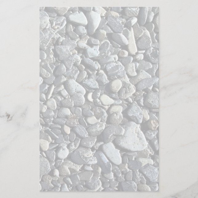 Papelaria Beach Pebbles - Papel de carta (Frente)