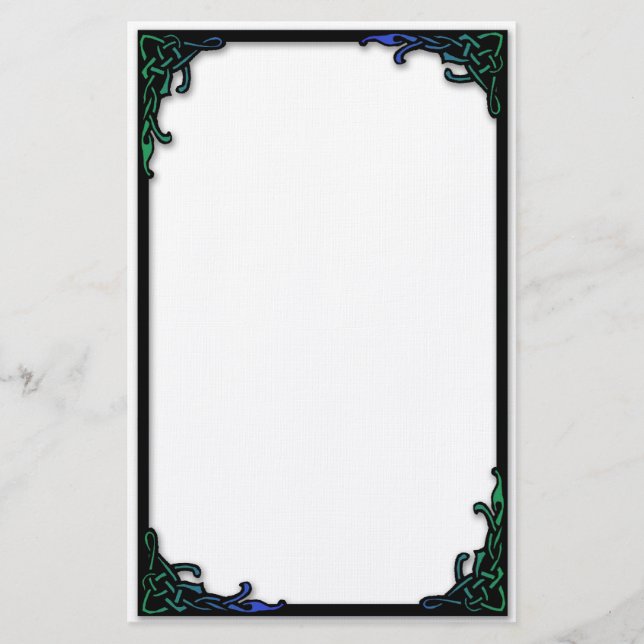 Papelaria Beira celta simples do nó (Frente)