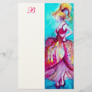 PAPELARIA BELEZA EM VESTIDO ROSA MONOGRAMA