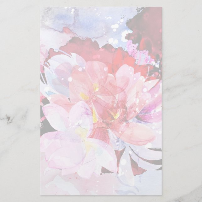 Papelaria Belo buquê de flores (Frente)