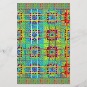 Papelaria Belo e adorável vetor Impressão étnico maia design