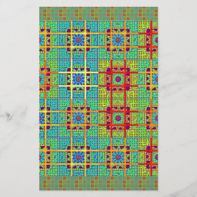 Papelaria Belo e adorável vetor Impressão étnico maia design (Frente)