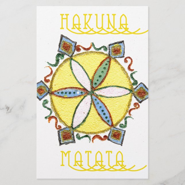 Papelaria Belo padrão de vetor de estrela inspiracional (Frente)