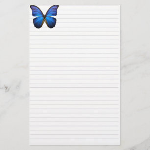 Papelaria Belo Papel de Carta de Borboleta Azul Elétrica