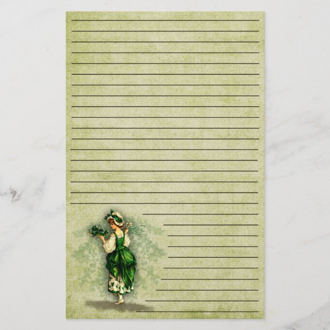 Papelaria Bênçãos Irlandesas - Papel de Carta- (Frente)