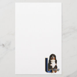 Papelaria Bernese Mountain Dog Love