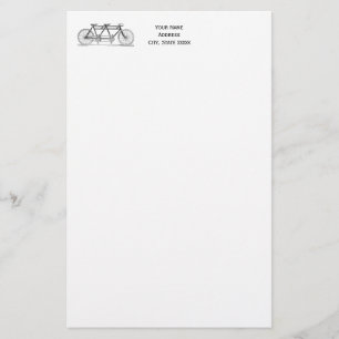 Papelaria Bicicleta Antiga Construída Para Dois / Bicicleta