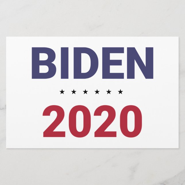 Papelaria Biden 2020 (Eleição Dos EUA) (Frente)