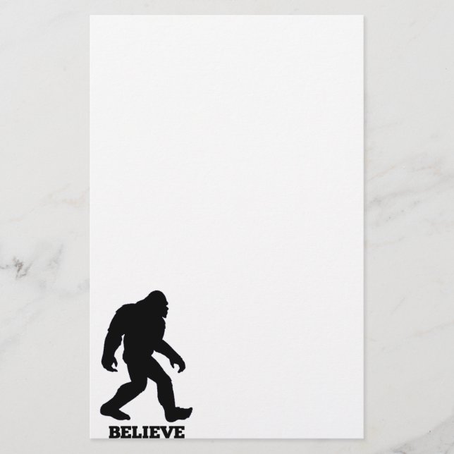 Papelaria Bigfoot ACREDITA Sasquatch (Frente)