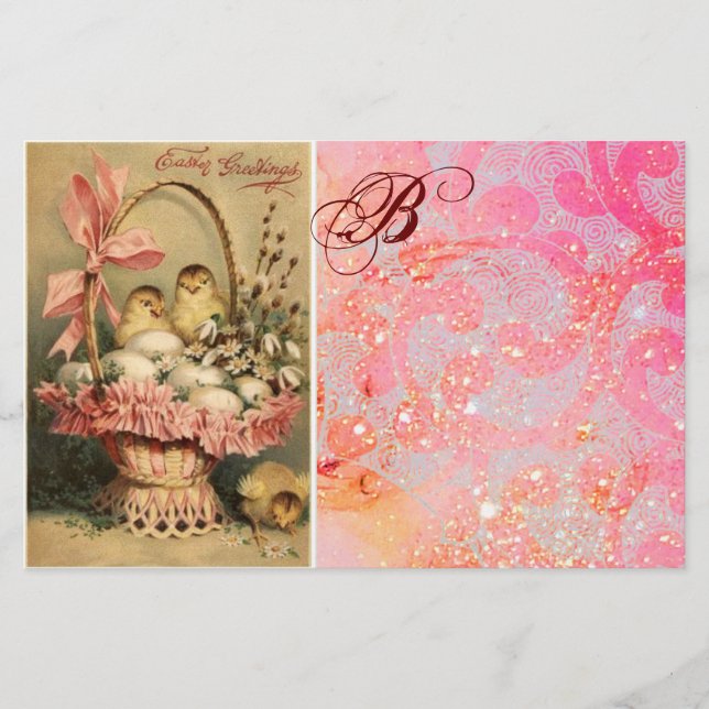 PAPELARIA BILHETE ELEGANTE, GALINHAS, FLORES E OVOS LESTE (Frente)