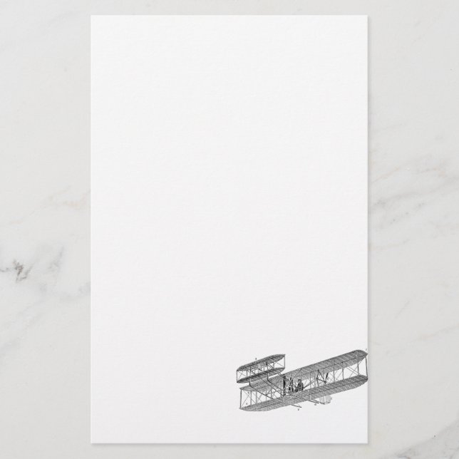 Papelaria Biplanos velhos retros do plano do biplano do (Frente)