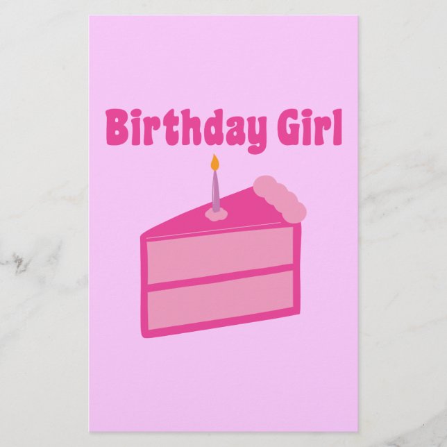 Papelaria Birthday Girl (Frente)