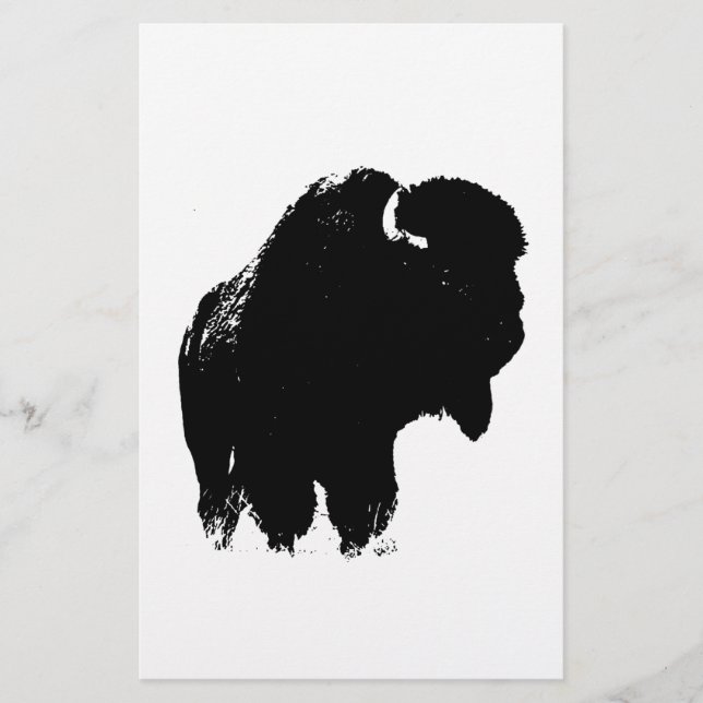 Papelaria Bison Buffalo, Pop de Arte Negra (Frente)